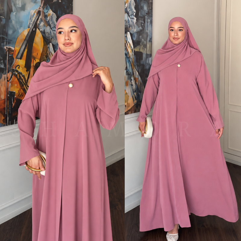 عباية خليجية كلوش + شال